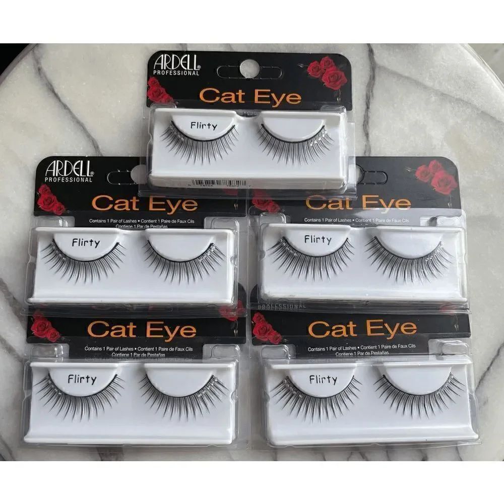 Ardell Cat Eye Black Lashes in Flirty Lot of 5